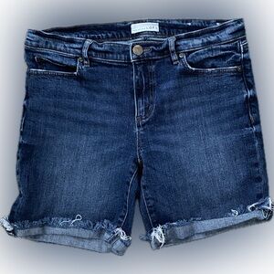 LOFT Distressed Denim Bermuda Shorts - Size 6/28
